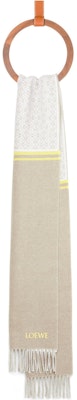 (W) LOEWE 灰色针织围巾刺绣Logo. F606257XAI3494 Order (W) LOEWE 灰色针织围巾刺绣Logo. F606257XAI3494