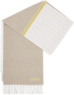 (W) LOEWE 灰色针织围巾刺绣Logo. F606257XAI3494 Purchase (W) LOEWE 灰色针织围巾刺绣Logo. F606257XAI3494