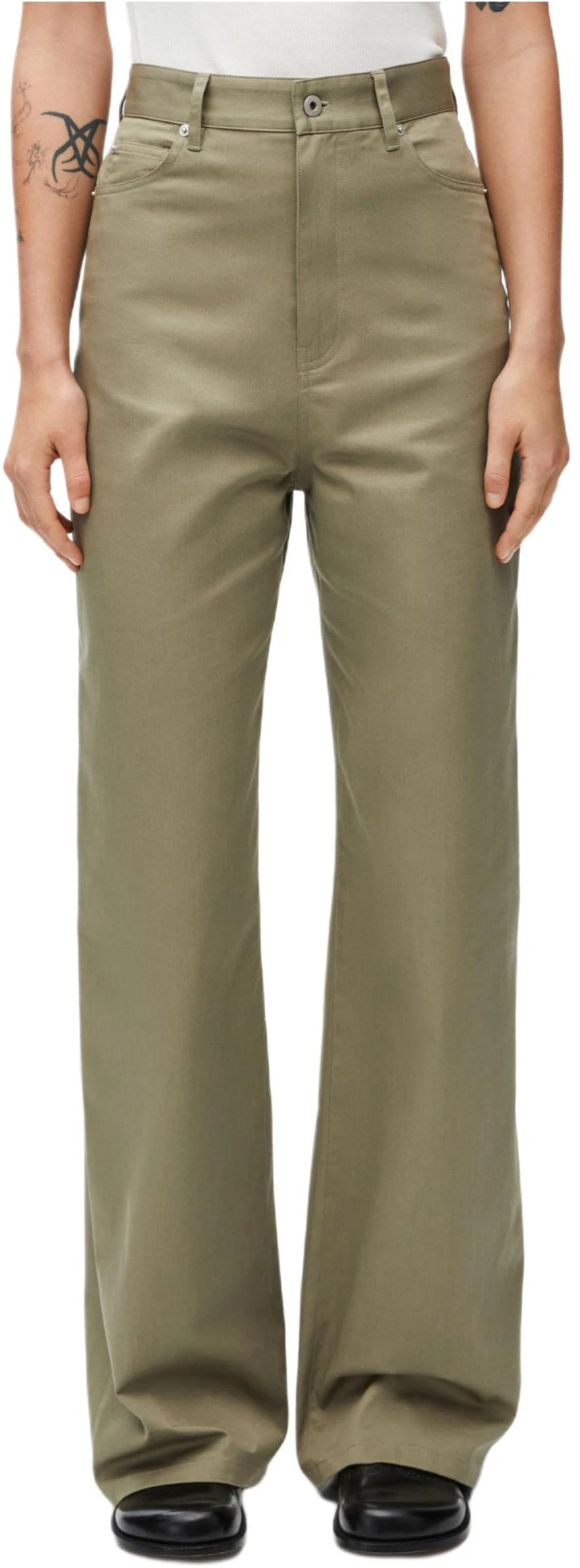 women-loewe-high-waisted-slim-fit-zipper-casual-pants-army-green-s540-y04-xhi-4430