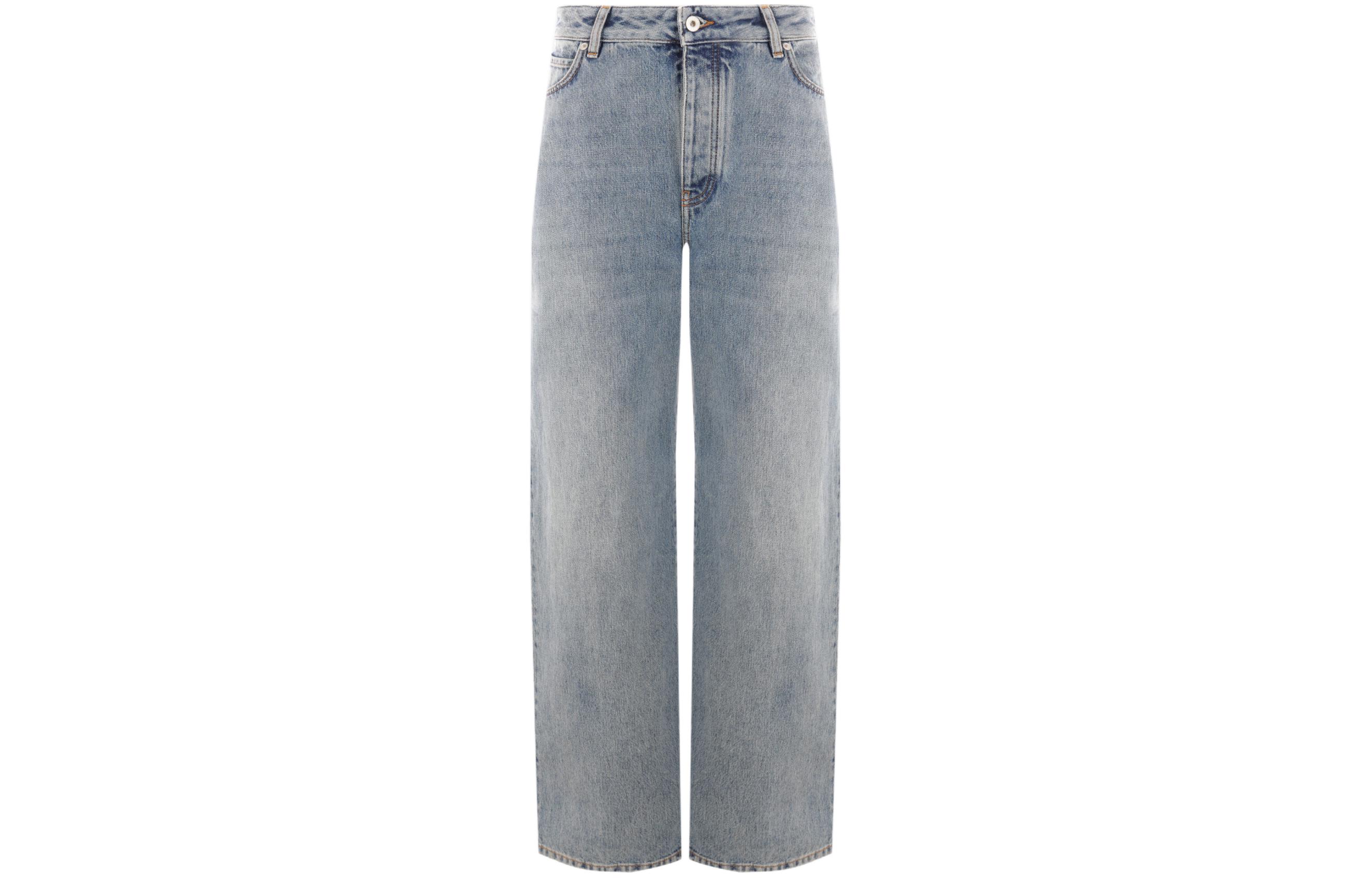 Order (W) ロエベ ハイウエスト ストレートジーンズ ブルー S540Y11X65-8438