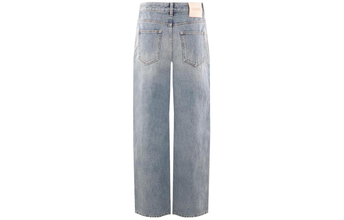 Lookbook (W) ロエベ ハイウエスト ストレートジーンズ ブルー S540Y11X65-8438