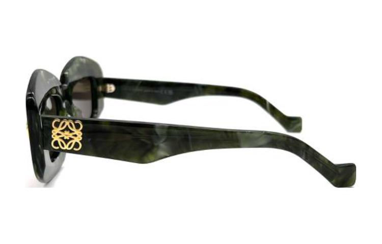 Purchase (W) LOEWE 不规则绿醋酸太阳镜附标志镜腿。 LW40114I96E