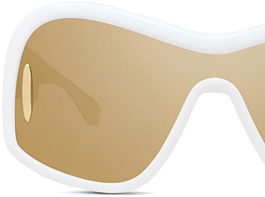 (W) LOEWE 不规则形状框白色太阳眼镜带标志细节 LW40131I-25G Shop (W) LOEWE 不规则形状框白色太阳眼镜带标志细节 LW40131I-25G