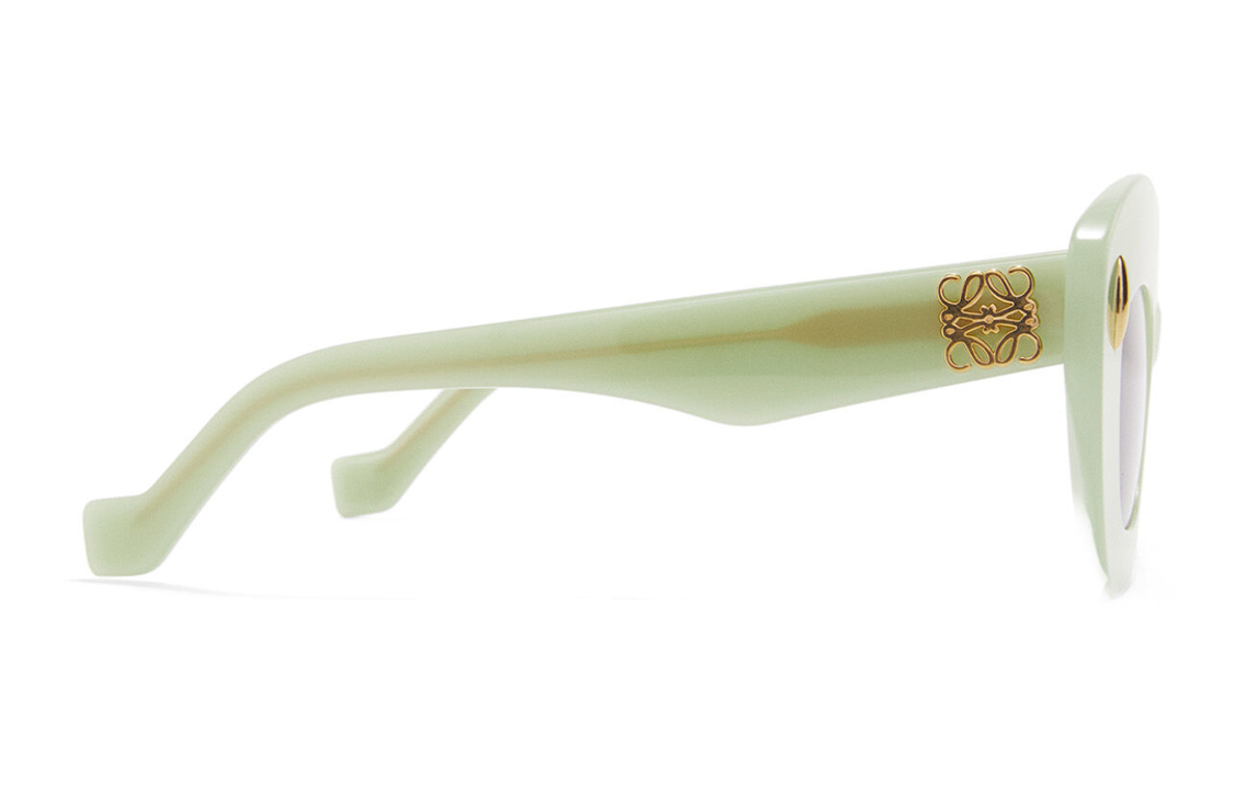 (Women) LOEWE  Irregular Shape Green Sunglasses with Logo Detail. G736SUNX028566 圖 4
