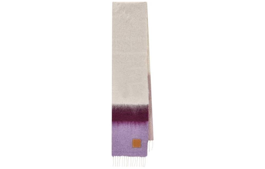 (Women) LOEWE  Layered Embroidered Logo Wool Scarf - Multicolor. F811257X226309