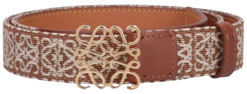 (W) LOEWE Tali Pinggang Kulit Coklat 2.8cm dengan Logo Cetakan Ringkas E619Z26X012526 Lookbook (W) LOEWE Tali Pinggang Kulit Coklat 2.8cm dengan Logo Cetakan Ringkas E619Z26X012526