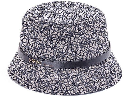 (Women) LOEWE Logo Embroidered Canvas Bucket Hat Navy Blue/Black K820HB1X07-5938 Order (Women) LOEWE Logo Embroidered Canvas Bucket Hat Navy Blue/Black K820HB1X07-5938