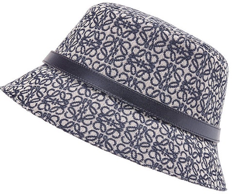 (Women) LOEWE Logo Embroidered Canvas Bucket Hat Navy Blue/Black K820HB1X07-5938 Lookbook (Women) LOEWE Logo Embroidered Canvas Bucket Hat Navy Blue/Black K820HB1X07-5938