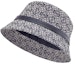 Shop (Women) LOEWE Logo Embroidered Canvas Bucket Hat Navy Blue/Black K820HB1X07-5938