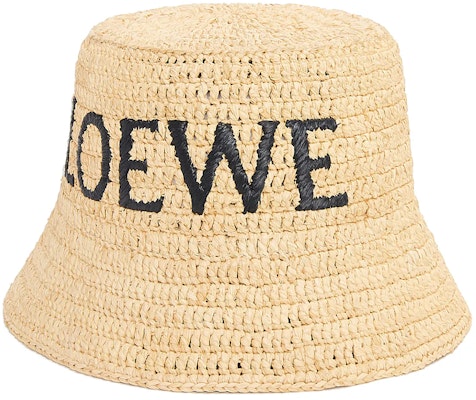 (Women) LOEWE Natural Raffia Embroidered Logo Bucket Hat. K820HB1XA4 Order (Women) LOEWE Natural Raffia Embroidered Logo Bucket Hat. K820HB1XA4