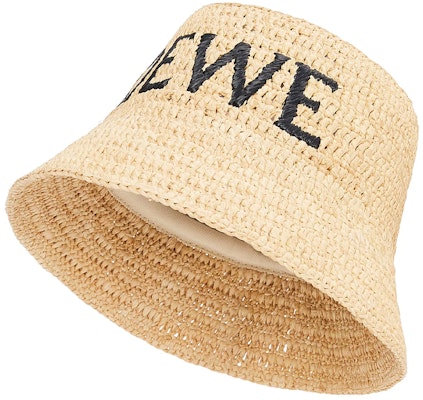 (Women) LOEWE Natural Raffia Embroidered Logo Bucket Hat. K820HB1XA4 Lookbook (Women) LOEWE Natural Raffia Embroidered Logo Bucket Hat. K820HB1XA4