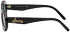 Shop (W) LOEWE 椭圆形醋酸纤维标志太阳镜,黑色款。 LW40110U5001V