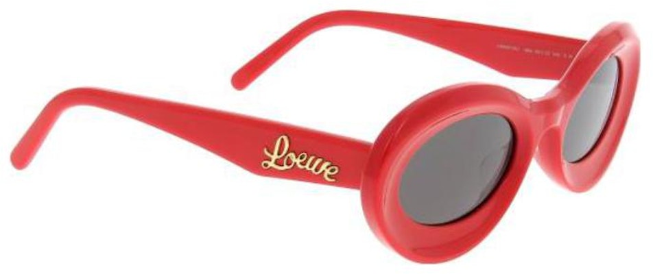 (W) LOEWE 椭圆红色太阳镜,带标志细节和醋酸纤维镜框。 LW40110U66A Order (W) LOEWE 椭圆红色太阳镜,带标志细节和醋酸纤维镜框。 LW40110U66A