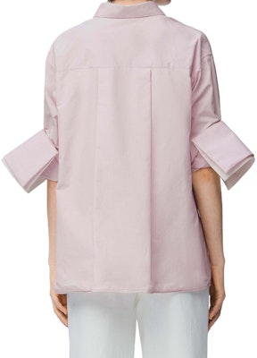 (W) LOEWE 寬鬆版長袖純粉色襯衫,經典扣扣設計。 S359Y05XBY-3864 Shop (W) LOEWE 寬鬆版長袖純粉色襯衫,經典扣扣設計。 S359Y05XBY-3864