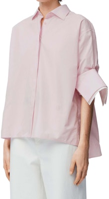 (W) LOEWE 寬鬆版長袖純粉色襯衫,經典扣扣設計。 S359Y05XBY-3864 Purchase (W) LOEWE 寬鬆版長袖純粉色襯衫,經典扣扣設計。 S359Y05XBY-3864