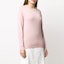 Purchase (Women) LOEWE Pink Slim Fit Crewneck Embroidered Knit Sweater S3109200MI7080
