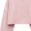 Details for (Women) LOEWE Pink Solid Color Cotton Cropped Sweatshirt. S359Y24X47-7140