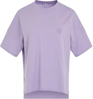 (Women) LOEWE Purple Loose Fit Short Sleeve Round Neck T-Shirt. S359Y22X58-5877 (Women) LOEWE Purple Loose Fit Short Sleeve Round Neck T-Shirt. S359Y22X58-5877