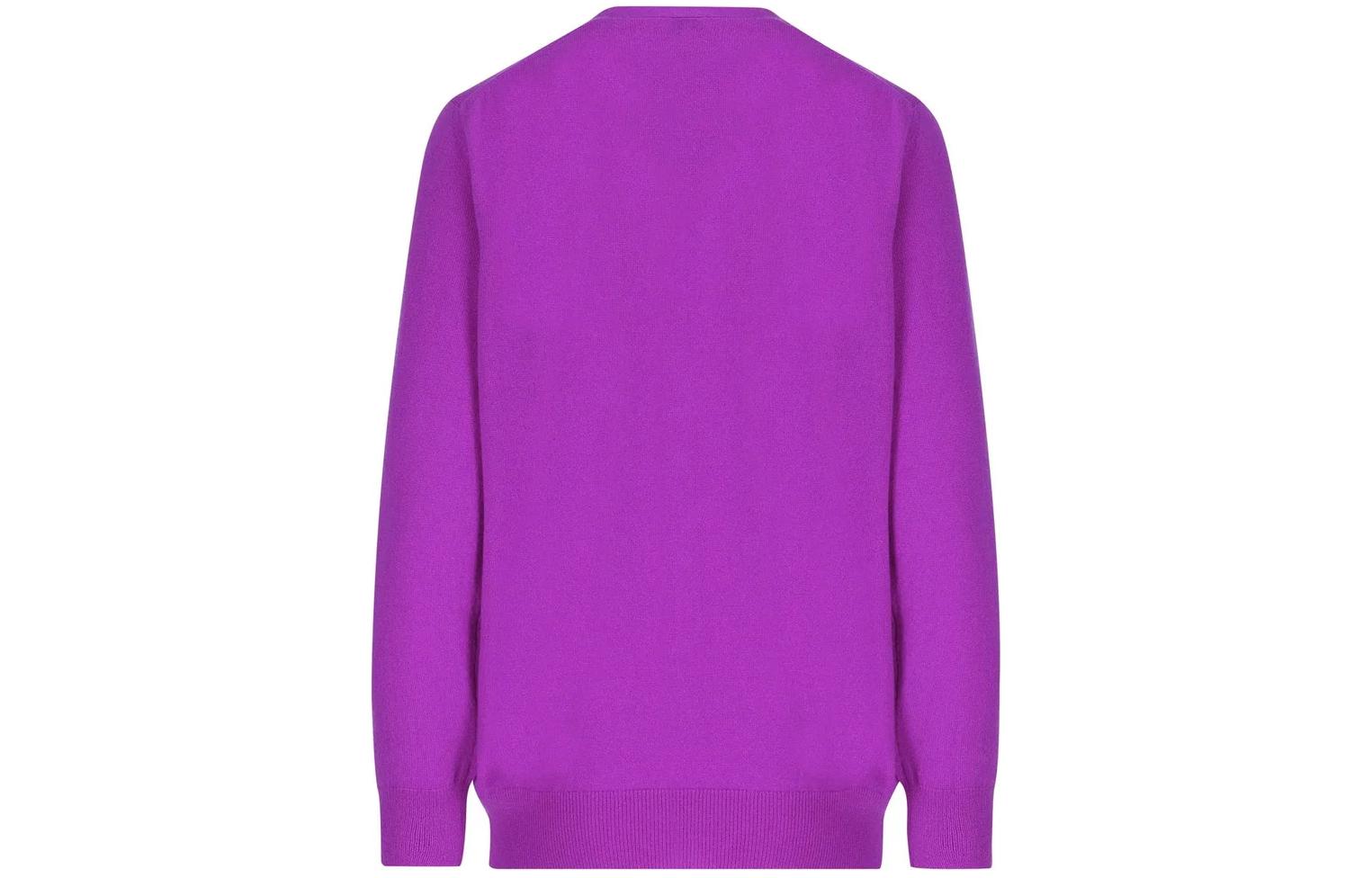 Lookbook (W) LOEWE Ungu Sweater Lengan Panjang V-Leher Single-Breasted. S540Y16K56-6120