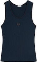 (Women) LOEWE Slim Fit Logo Embroidered Pullover Tank Top Deep Sea Blue. S540Y23X30-5700 (Women) LOEWE Slim Fit Logo Embroidered Pullover Tank Top Deep Sea Blue. S540Y23X30-5700