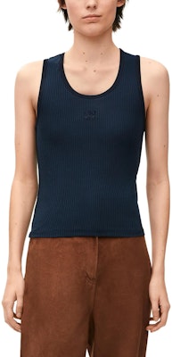 (W) LOEWE Pulóver Ajustado Logo Bordado Color Azul Marino. S540Y23X30-5700 Shop (W) LOEWE Pulóver Ajustado Logo Bordado Color Azul Marino. S540Y23X30-5700