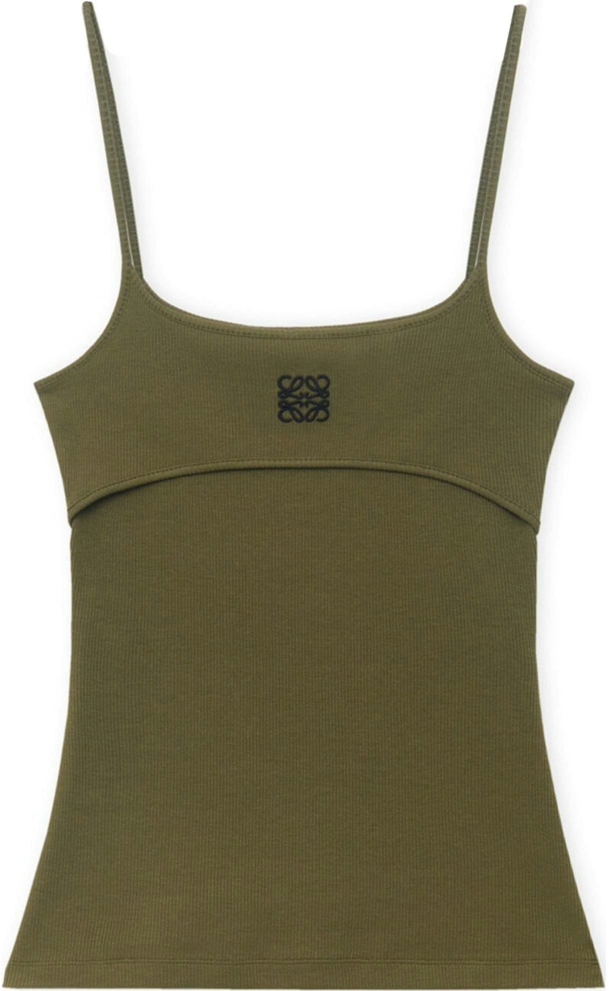 women-loewe-slim-fit-logo-embroidered-tank-top-olive-green-s359-y23-x99-4160