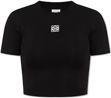 (Women) LOEWE Slim Fit Round Neck Black Short Sleeve T-Shirt. S359Y23X87-1100 (Women) LOEWE Slim Fit Round Neck Black Short Sleeve T-Shirt. S359Y23X87-1100