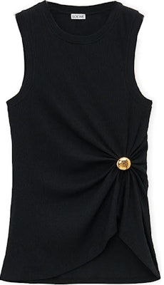 (Women) LOEWE Slim Fit Solid Color Crew Neck Tank Top Black FW24 S359Y23XA2-1100 Buy (Women) LOEWE Slim Fit Solid Color Crew Neck Tank Top Black FW24 S359Y23XA2-1100