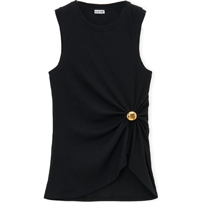 Order (W) LOEWE 修身纯色黑色圆领背心 FW24 S359Y23XA2-1100