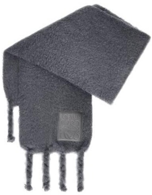 (W) LOEWE 灰色柔軟針織圍巾 F811257X071220 Lookbook (W) LOEWE 灰色柔軟針織圍巾 F811257X071220