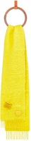 (Women) LOEWE Soft Warm Wool Knit Scarf in Yellow. F540257X02 (Women) LOEWE Soft Warm Wool Knit Scarf in Yellow. F540257X02