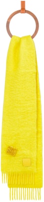 (W) LOEWE Syal Rajut Wol Lembut Hangat Warna Kuning. F540257X02 Buy (W) LOEWE Syal Rajut Wol Lembut Hangat Warna Kuning. F540257X02