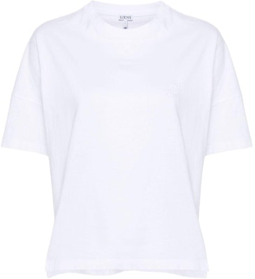 (W) LOEWE 純色休閒圓領短袖T恤 白色 S359Y22X58-2100 Buy (W) LOEWE 純色休閒圓領短袖T恤 白色 S359Y22X58-2100
