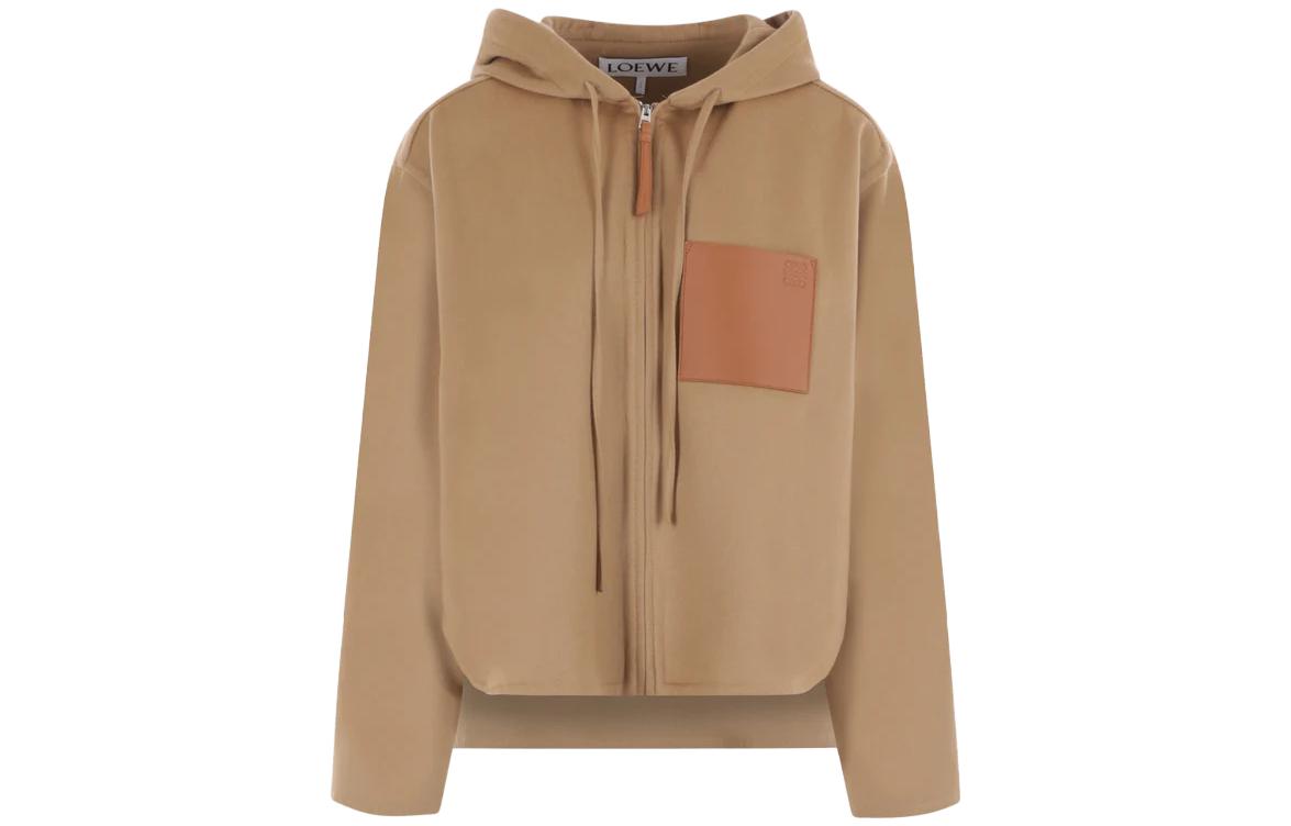(Women) LOEWE  Solid Color Hooded Zip Jacket S359Y02XAE-3150