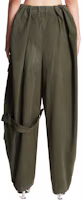Lookbook (Women) LOEWE Solid Color Mid-Rise Loose Cargo Pants Green. S540Y11X87-4720