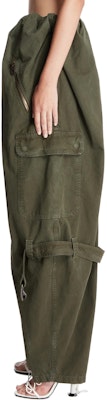 (W) Pantalones Cargo Sueltos Verde de Tiro Medio Color Sólido LOEWE. S540Y11X87-4720 Purchase (W) Pantalones Cargo Sueltos Verde de Tiro Medio Color Sólido LOEWE. S540Y11X87-4720