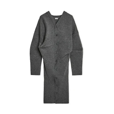 (Women) LOEWE Solid Color V-Neck Single-Breasted Casual Coat S540Y17KAT-1220
