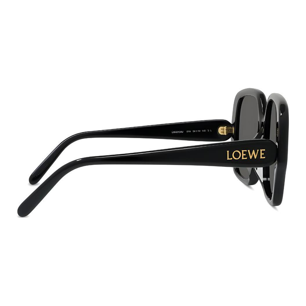 (Women) LOEWE  Square Acetate Sunglasses Black with Logo Design. G735SUNX08-1100 圖 4