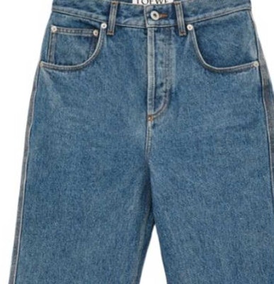 (W) ロエベ ロゴプリント入りストレートデニム ジーンズ ミッドウエスト ブルー S359Y11X90-5475 Details for (W) ロエベ ロゴプリント入りストレートデニム ジーンズ ミッドウエスト ブルー S359Y11X90-5475