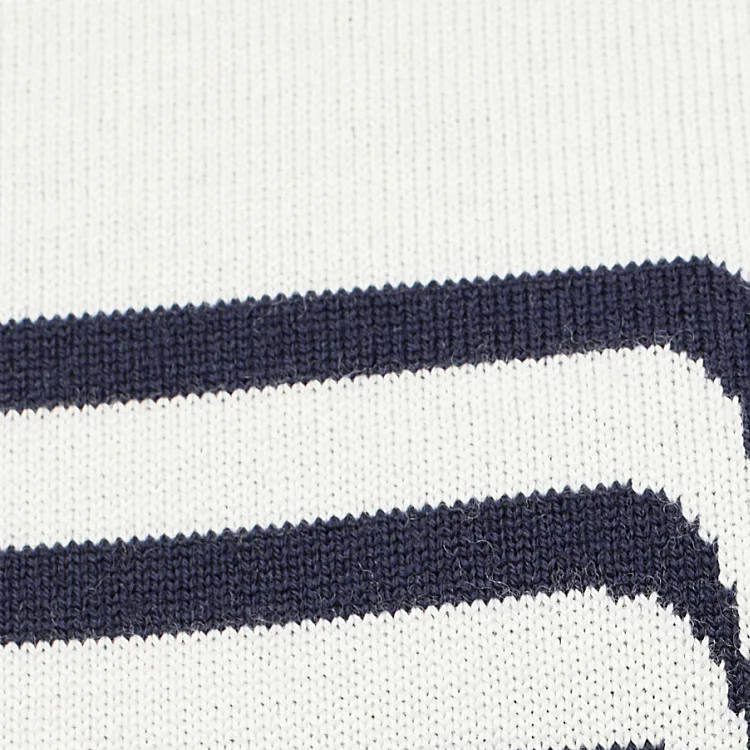Details for (W) LOEWE Sweater Crewneck Garis Biru Putih Kasual Pullover. S359Y14KEI-4933