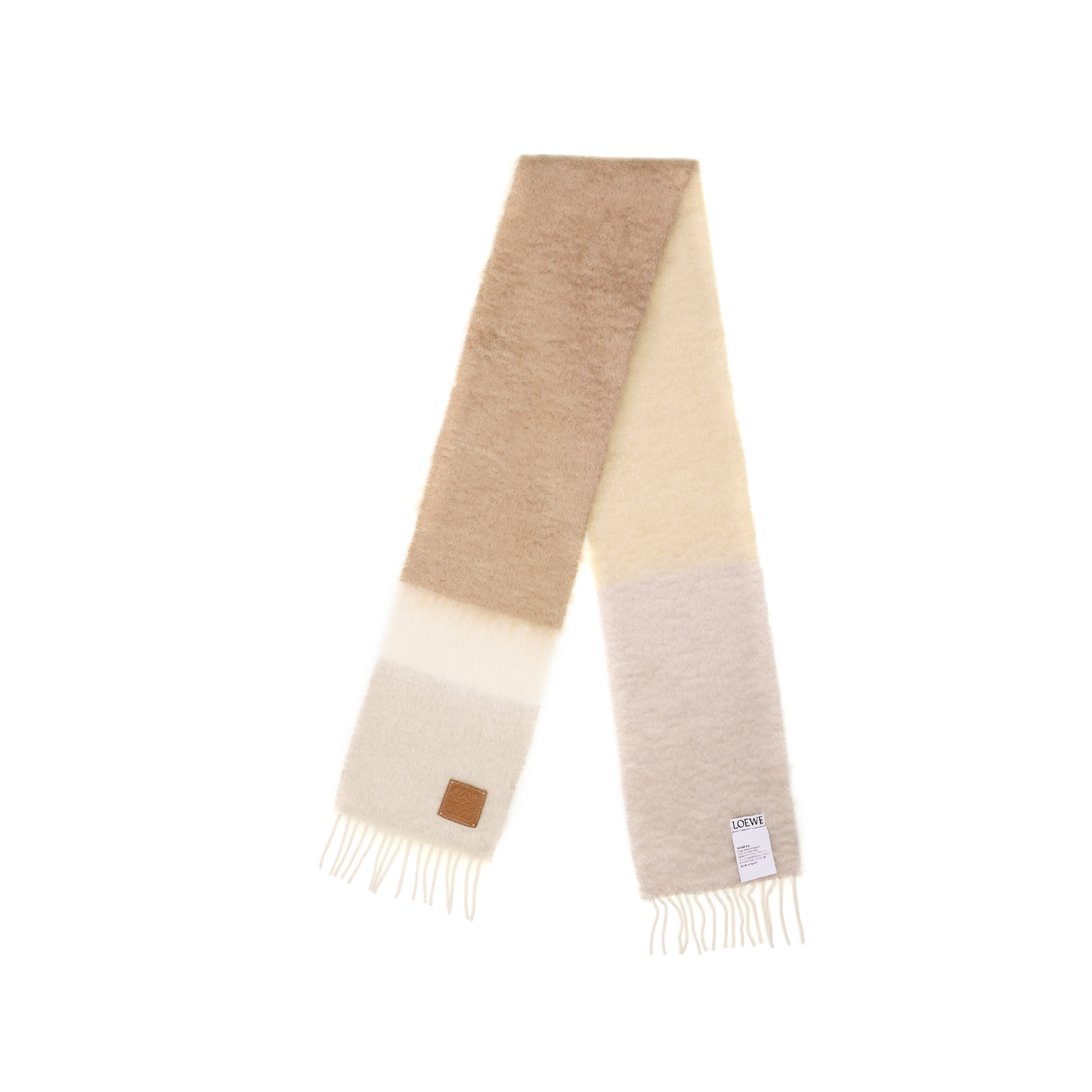 (Women) LOEWE  Tassel Fringe Knitted Scarf Multicolor F811257X22-2465 圖 3