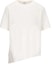 Order (W) ロエベ ホワイト アシンメトリーデザイン ルーズフィット 半袖Tシャツ S540Y22X59-2100