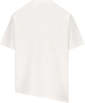(W) ロエベ ホワイト アシンメトリーデザイン ルーズフィット 半袖Tシャツ S540Y22X59-2100 Lookbook (W) ロエベ ホワイト アシンメトリーデザイン ルーズフィット 半袖Tシャツ S540Y22X59-2100