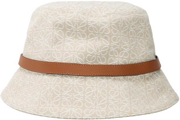 (Women) LOEWE White Cotton Bucket Hat with Embossed Logo Leather Strap. K820HB1X41-2614 Shop (Women) LOEWE White Cotton Bucket Hat with Embossed Logo Leather Strap. K820HB1X41-2614