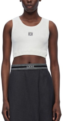 (W) LOEWE 白色标志印花短款背心。 S359Y23X85-2100 Lookbook (W) LOEWE 白色标志印花短款背心。 S359Y23X85-2100