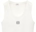 Details for (W) LOEWE 白色标志印花短款背心。 S359Y23X85-2100