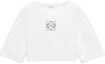 Buy (W) LOEWE 白色短袖Logo印花圓領短版T恤。 S540Y22X43-2100