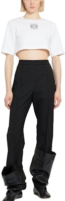 (W) LOEWE 白色短袖Logo印花圓領短版T恤。 S540Y22X43-2100 Shop (W) LOEWE 白色短袖Logo印花圓領短版T恤。 S540Y22X43-2100