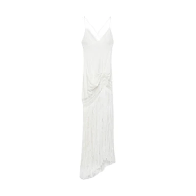 (Women) LOEWE White Sleeveless Fringe Hollow-Out Dress S616Y09X61-2100