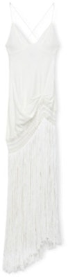 (Women) LOEWE White Sleeveless Fringe Hollow-Out Dress S616Y09X61-2100 Order (Women) LOEWE White Sleeveless Fringe Hollow-Out Dress S616Y09X61-2100
